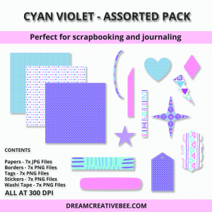 Cyan Violet Assorted Pack