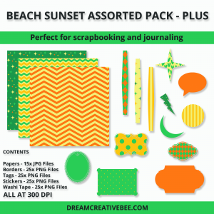 Beach Sunset Assorted Pack - Plus