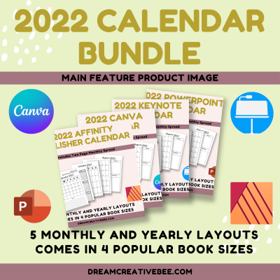 2022 Calendars Bundle With PLR Commercial Rights