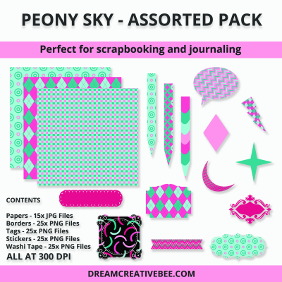 Peony Sky Assorted Pack - Plus