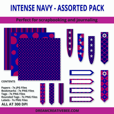 Intense Navy Assorted Pack