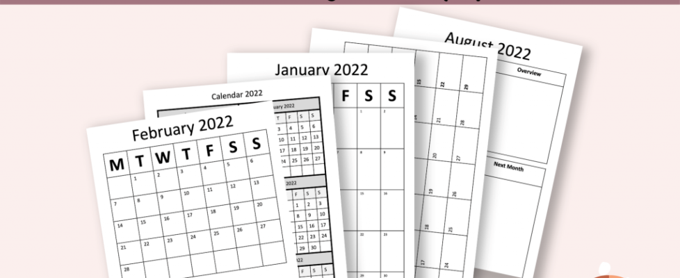 2022 PowerPoint Calendar Template Kit
