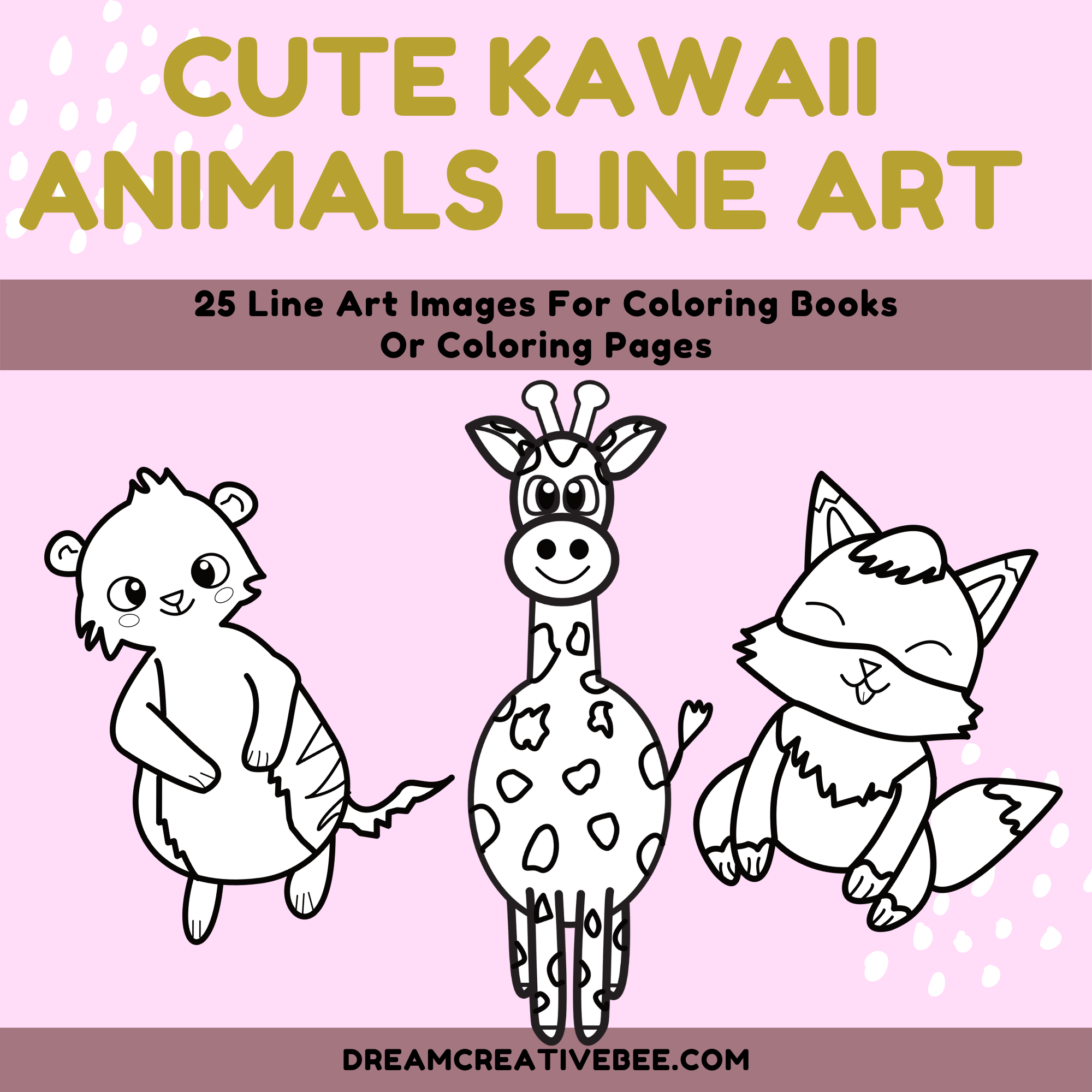 Cute Kawaii Animals Line Ant